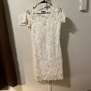 All lace white dress